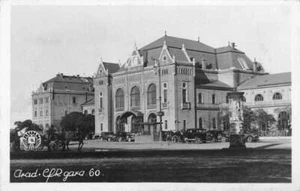 Arad Romania Train Station Real Photo Vintage Postcard AA100570 - Imagen 1 de 2