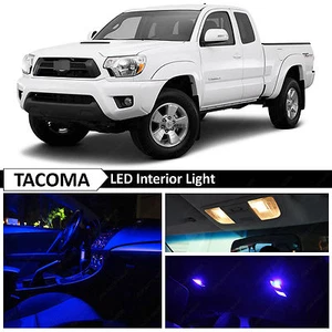 Kit de 9 unidades de equipamiento de luz LED interior azul para Toyota Tacoma 2005-2015 - Imagen 1 de 8