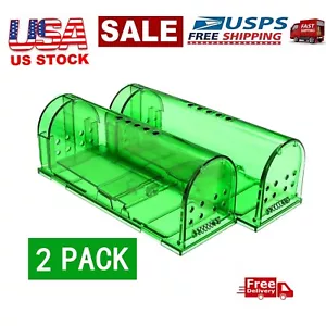 2 Pack Mouse Traps Live Catch & Release No Kill Rat Mice Trap Reusable - Picture 1 of 12
