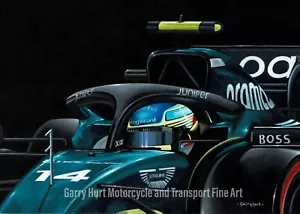 Fernando Alonso Aston Martin F1 A3 edición limitada impresión - Imagen 1 de 1