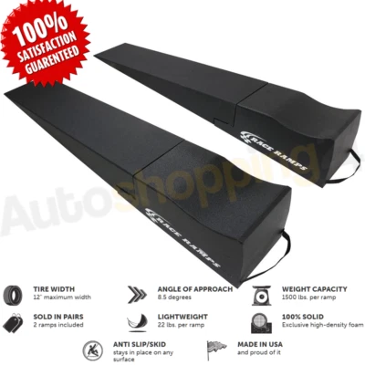 Race Ramps RR-80-10-2 80" Multi-Purpose Combo Ramps w/ 8.5 Degree Approach Angle - Image 1 of 4