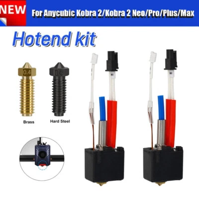 MARKENLOS Kit Hotend per stampante 3D Anycubic Kobra 2/Kobra 2 Neo/Pro/Plus/Max ugello ottone