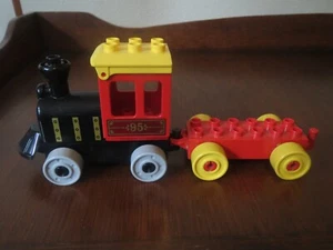 Vintage Lego Duplo Train #95 + train car - Picture 1 of 4
