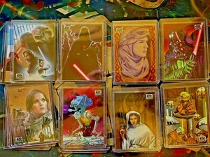 2021 Topps Star Wars Chrome Galaxy Base Card Set 1-100 Singles You Select