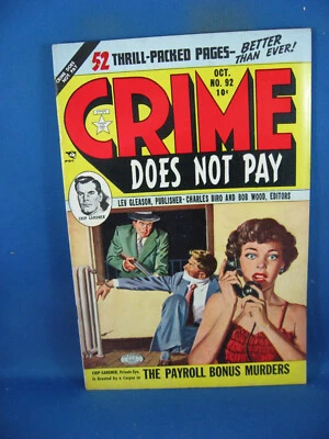 CRIME DOES NOT PAY 92 F LEV GLEASON 1950 - Image 1 of 2