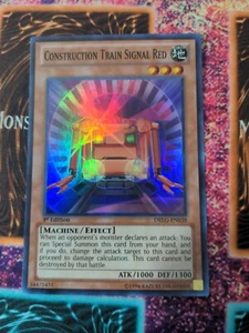 Yu-Gi-Oh! Construction Train Signal Red DRLG-EN038 1st Edition Super Rare NM - Picture 1 of 4