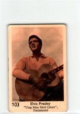 1957 Dutch Trade Card Big Number Set #103 ELVIS PRESLEY Playing Guitar