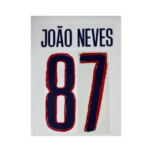 OFFICIAL JOAO NEVES #87 2024-25 UCL Away PSG PRINT - Picture 1 of 6