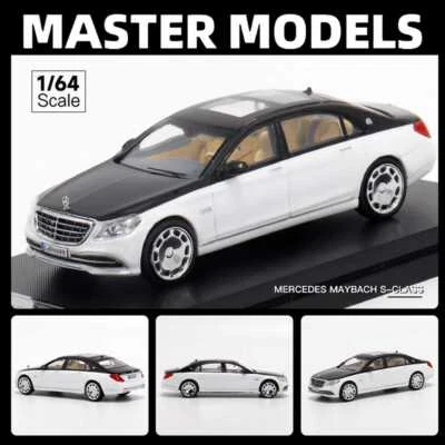 1/64 Mercedes Benz Maybach S650 Diecast Toys Car Model Gifts Double Color Master - Immagine 1 di 4