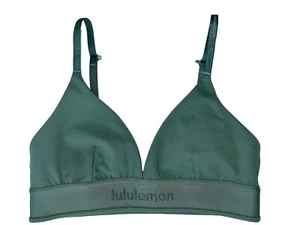 NWT🏓LULULEMON🏓SIZE 8🏓LICENSE TO TRAIN TRIANGLE BRA*A/B*LOGO🏓GREY EUCALYPTUS - Picture 1 of 18