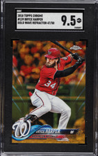 BRYCE HARPER #/50 Gold Wave Refractor 2018 Topps Chrome SGC 9.5 #139 Mint+