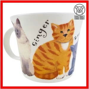 Roy Kirkham Whiskers Mug Coffee Tea Cup Fine Bone China Cats Large Collectable - Picture 1 of 11