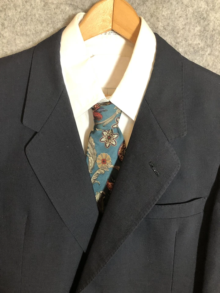 Blazer De Colección Christian Dior Hombres Mediano Azul Marino Hart Schaffner Marx Chaqueta Clásica Foto 1 de 4
