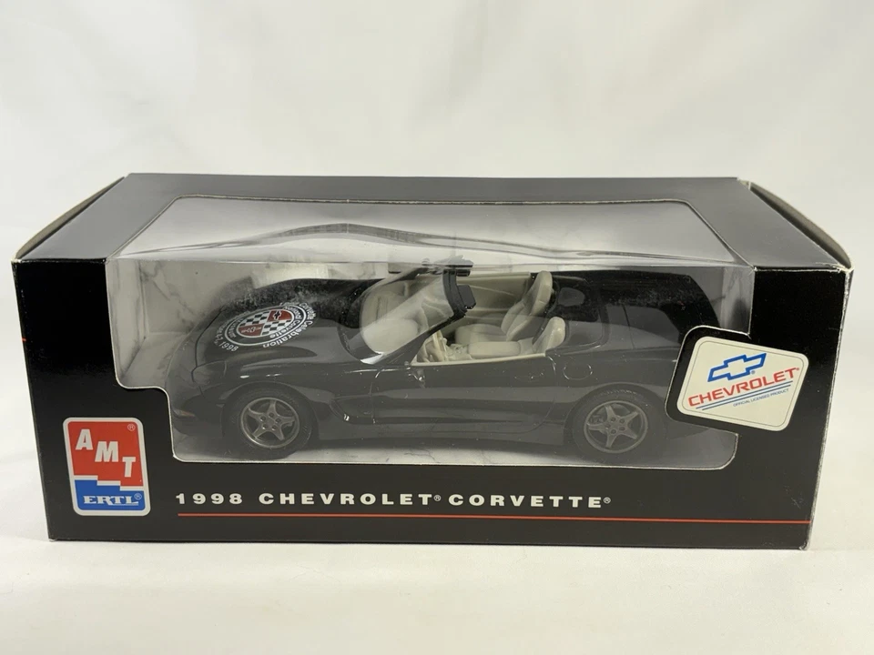 Corvette 1998 concesionario promoción modelo coche museo celebración nuevo en caja 1/25 ¡de colección EE. UU.! Foto 1 de 4