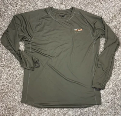 Sitka Gear Core Lightweight Crew LS Long Sleeve Shirt Mens XL Green Hunt - Image 1 of 4