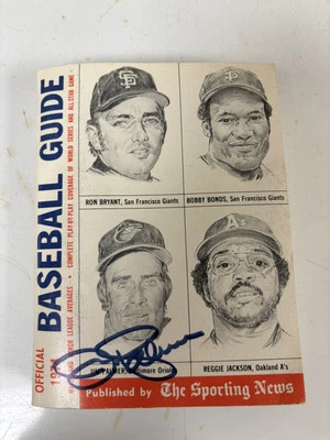 Jim Palmer HOF 1974 Signed Autographed Sporting News Baseball Guide ORIOLES Vint - Image 1 of 2