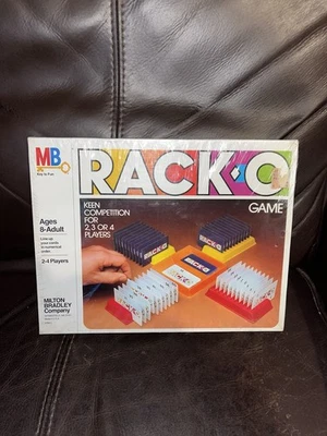 Vintage RACK-O Card Game Milton Bradley 1980 Racko NEW  FACTORY SEALED Racko - Image 1 of 3