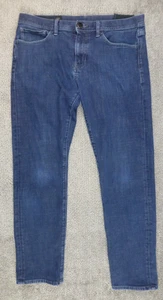 ARMANI EXCHANGE Straight JAMBE DROITE Mens Jeans Blue Stretch Zip Sz 33S/C - Picture 1 of 12
