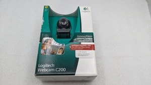 LOGITECH C200 WEBCAM USB 2.0 BUILT-IN MICROPHONE W/ RIGHTSOUND ~VIDEO CALLING~ - Picture 1 of 6