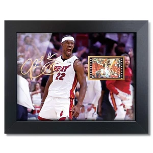 Foto enmarcada firmada por Jimmy Butler impresa con mini exhibición de películas, fanáticos del baloncesto... - Imagen 1 de 6