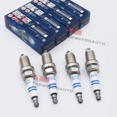 4pcs Spark Plugs 06H905611 for AUDI Q5 A4 VW Jetta GTi 1.8T FR5KPP332S BOSCH Foto 1 de 4