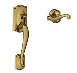 Schlage FE285 CAM 609 FLA LH Camelot Handleset with Left-Handed Flair Lever - Picture 1 of 1