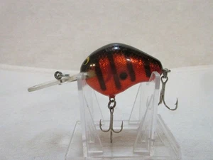 Vintage Bagley Diving B1 SBC Black Stripes On Red Copper Foil - Picture 1 of 4