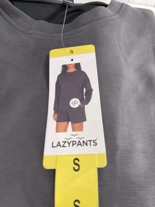 Lazy Pants Luxe Felpa Girocollo Pullover Antracite Taglia S - Foto 1 di 3
