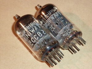 2 x Philips Miniwatt ECC82 / gut geprüft auf Funke W19S