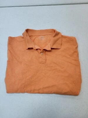 J.Crew Talla EXTRA GRANDE Hombre Polo Slub Polo 100% Algodón Golf Naranja Foto 1 de 4