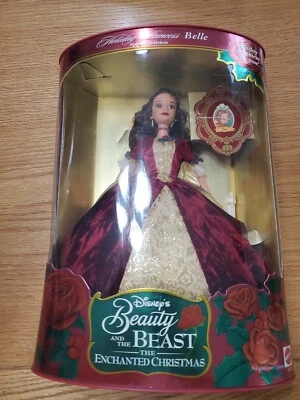 Muñeca Barbie Holiday Princess Belle Disney La Bella y la Bestia 16710 Nueva en Caja 1997 Foto 1 de 4