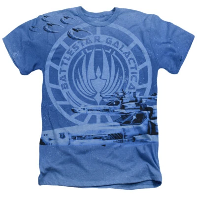 Camiseta gráfica BATTLESTAR GALACTICA BATTLE ZONE con licencia para hombre adulto SM-2XL Foto 1 de 2