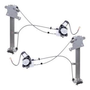 Pair Set Power Window Regulators w/ Motor for 1990-1997 Mazda Miata MX-5 - Picture 1 of 9
