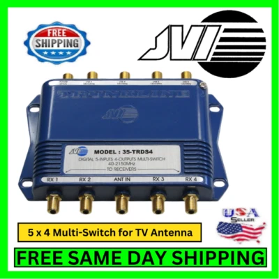 TV Antenna Digital Multi Switch For Satellite 5-In 4-Out 40-2150MHz Receiver Kit - Image 1 of 4