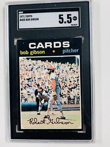 1971 TOPPS BOB GIBSON #450 SGC 5.5 EX+ GRADED CARDINALS HOF