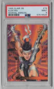 1995 Flair '95 Marvel Annual #74 Elektra - PSA 9 MINT - Bild 1 von 2