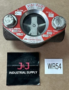Visi-Flo 1431 Flow Indicator 1/4” Dbl Window Glass Sight 200PSI@150F 225F@150PSI - Picture 1 of 6