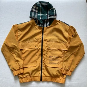10 Deep X Pokemon Jacket Pikachu Trainer 2XL Windbreaker Yellow EUC RARE - Picture 1 of 10