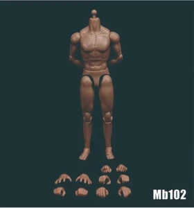 Figura de acción MUY HOT TOYS escala 1/12 MB102 cuerpo de soldado masculino estándar ajuste 6" - Imagen 1 de 3