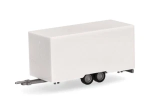 HO 1:87 Herpa # 54249 - Remolque de caja para carros/furgonetas de 2 ejes - Imagen 1 de 3
