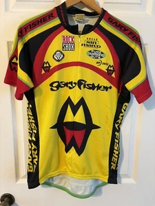 Mens Gary Fisher USA MADE Fisher Bicycle Racing 3/4 Zip Jersey/Signed Sz L - Picture 1 of 9