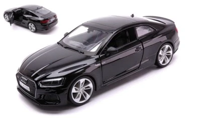 MODELLINO AUTO STATICO BURAGO AUDI RS 5 COUPE' 2019 NERO MODELLISMO SCALA 1:24 - Immagine 1 di 2