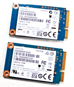 (Lot of 2) SanDisk U110 SDSA6DM-032 32GB mSATA 6.0Gbps SSD Int Solid State Drive