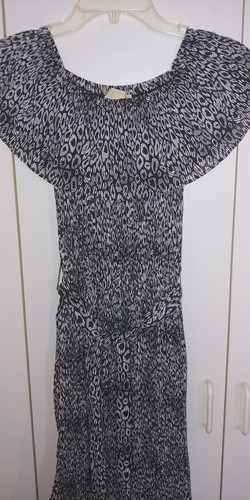 ABITO DA DONNA MICHAEL KORS SENZA MANICHE XXS SEMI TRASPARENTE FODERATO INDOSSATO UNA VOLTA CARINO