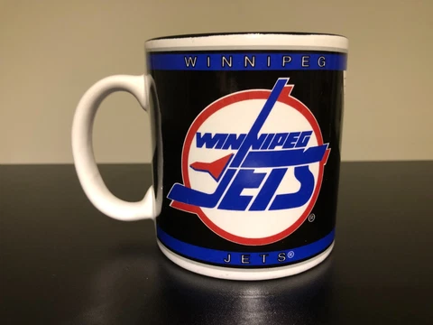 RARE! VINTAGE hockey 1994 Winnipeg Jets Hockey NHL Coffee Mug NOS Cover