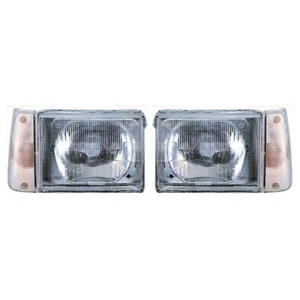 COPPIA FARI FIAT PANDA 141 1986-2003 PROIETTORI FANALI ANTERIORI Dx e Sx MANUALE - Foto 1 di 5