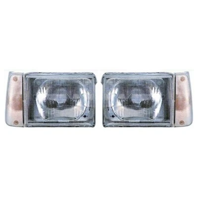 COPPIA FARI FIAT PANDA 141 1986-2003 PROIETTORI FANALI ANTERIORI Dx e Sx MANUALE - Immagine 1 di 4