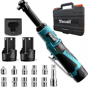 40ft-Lbs Battery Cordless Ratchet Wrench 3/8" Extended Electric Ratchet Wrench - Picture 1 of 7