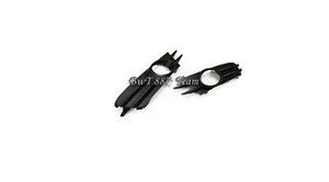 FOR VW SCIROCCO 2009 - 2014 FRONT BUMPER FOGLIGHT GRILLE BLACK PAIR L+R - Picture 1 of 1