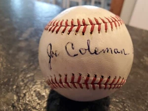 Autographed JOE COLEMAN SR Baseball - Picture 1 of 3